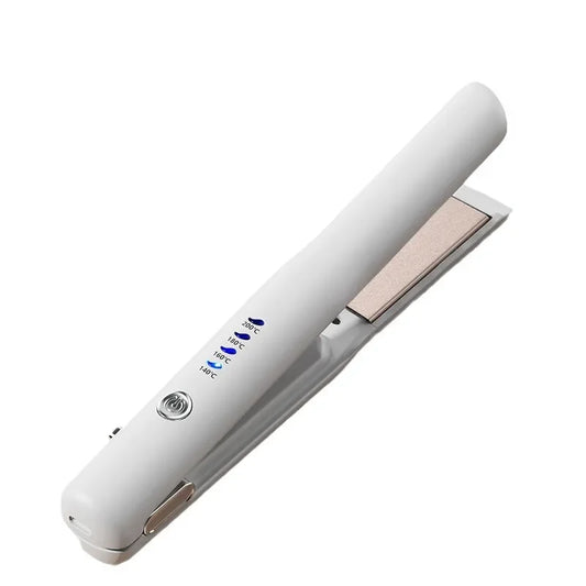 Lisseur & Boucleur Sans Fil 2-en-1 – Mini, Recharge, Idéal Voyage